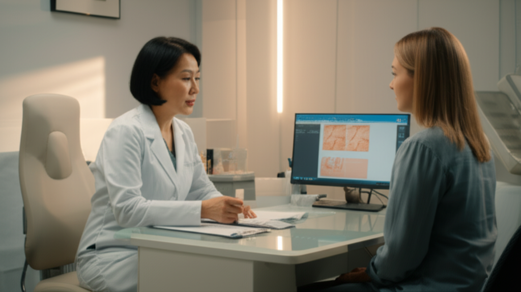 피부과 상담 장면